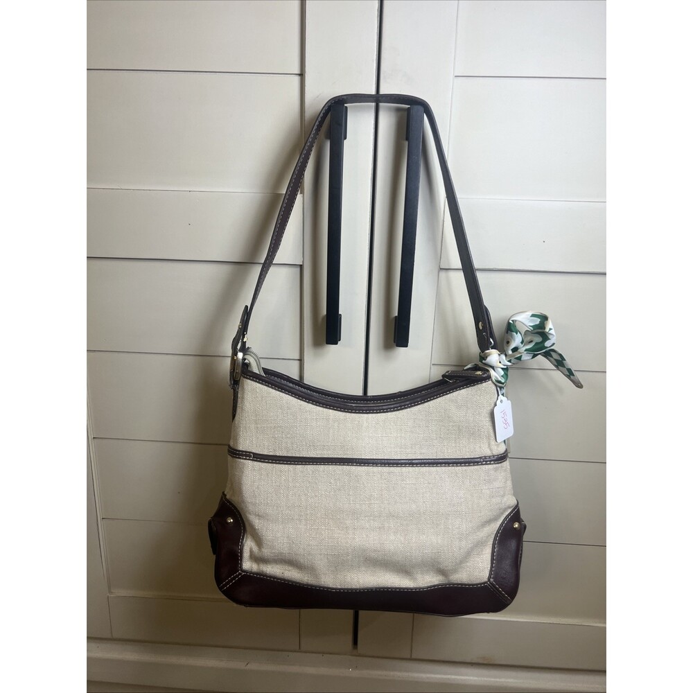 Etienne Aigner Vintage Classic Minimalist Brown And Beige Handbag Purse - Picture 2 of 15